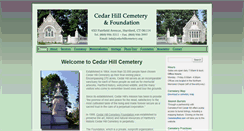 Desktop Screenshot of cedarhillcemetery.org