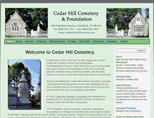 Tablet Screenshot of cedarhillcemetery.org